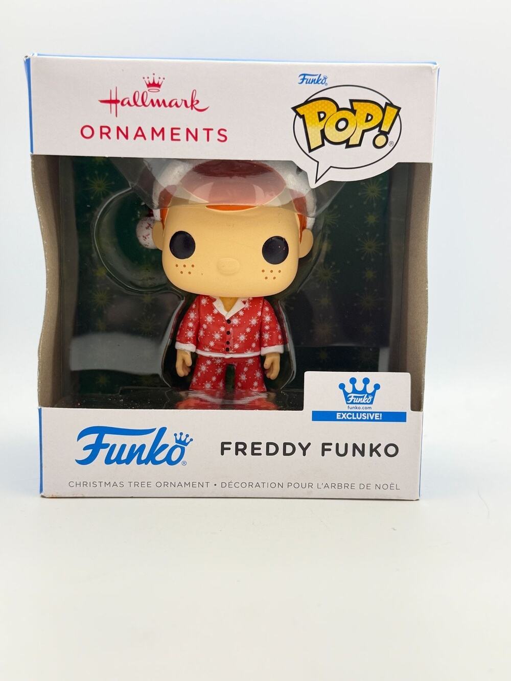 Hallmark Funko Pop! Freddy Funko Exclusive Christmas Tree Ornament In Box